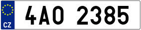 Trailer License Plate